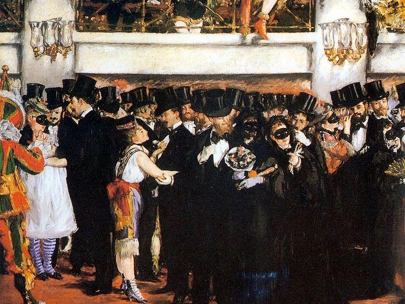 Bal masque a lopera, Edouard Manet